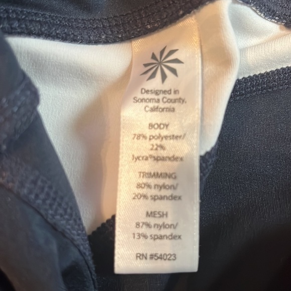 Athleta Tropical Precision Mesh Ankle Tight Sz Medium Athletic Leggings - Picture 11 of 11